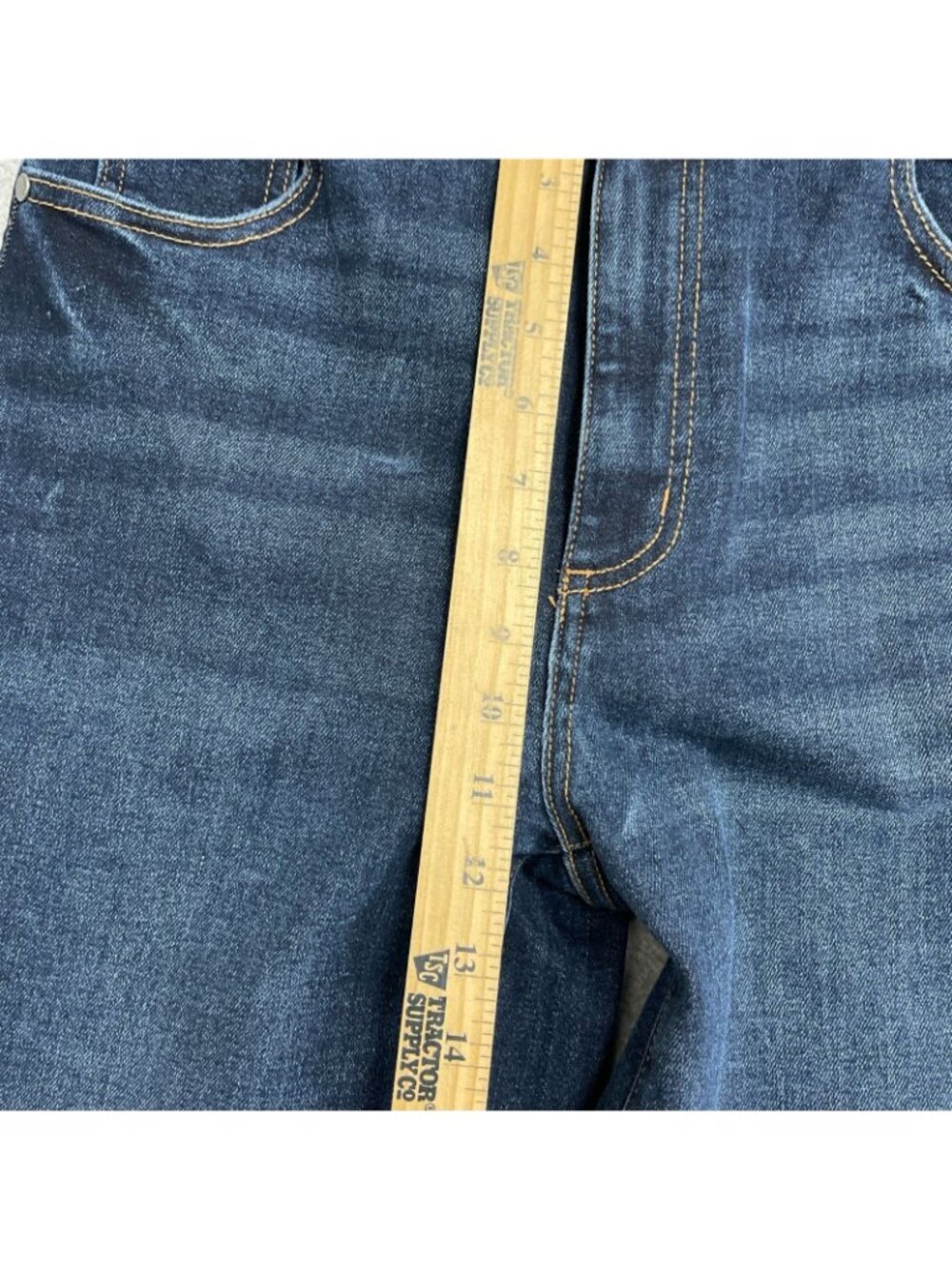NWT Well Worn Women's 4/27 Wide Leg High Rise Dark Blue Jeans B0733 - Picture 6 of 12